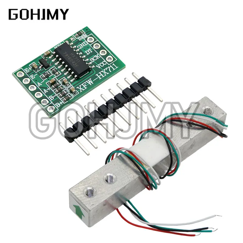 Celda de Carga HX711, módulo AD, Sensor de peso, báscula electrónica, Sensor de presión de pesaje de aleación de aluminio, 1KG, 5KG, 10KG, 20KG