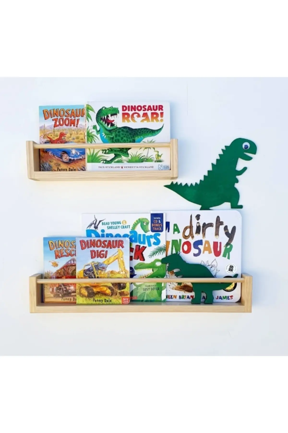 Rak Buku Montessori 2li Setelan 40-60 Cm Rak Buku Solid Model Baru Rak Buku