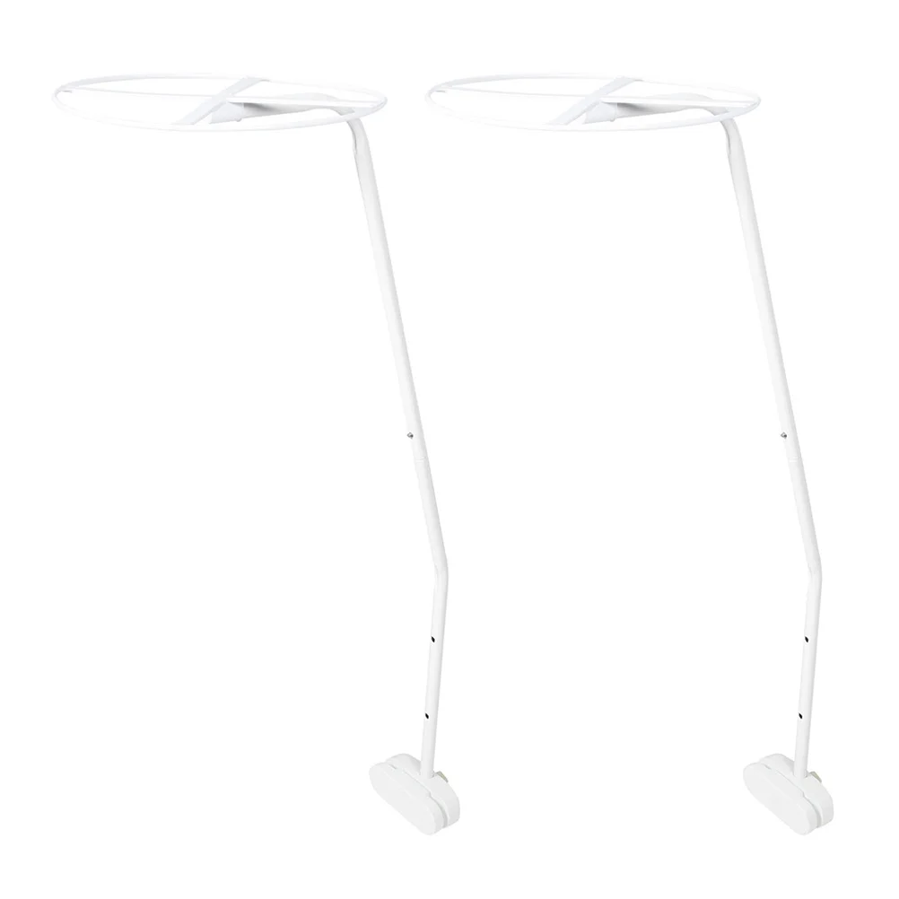 

2Sets Baby Crib Canopy Support Rods Sturdy Steel Frame Easy Installation Removable Crib Net Holder Bed Canopy Bracket Infant Bed