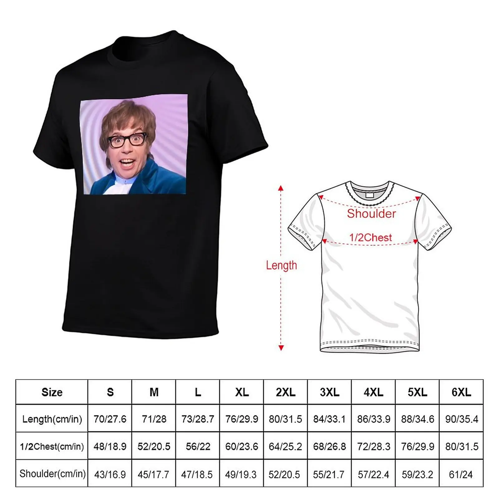 Austin Powers Shirt / Tote Bag T-Shirt summer tops custom t-shirts croswit shirt man luxury clothes men