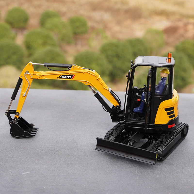 

1:20 Scale SANY SY35U-9 Simulation Excavator Alloy 10 Small Hook Machine Engineering Vehicle Model Diecast Toy Collectible