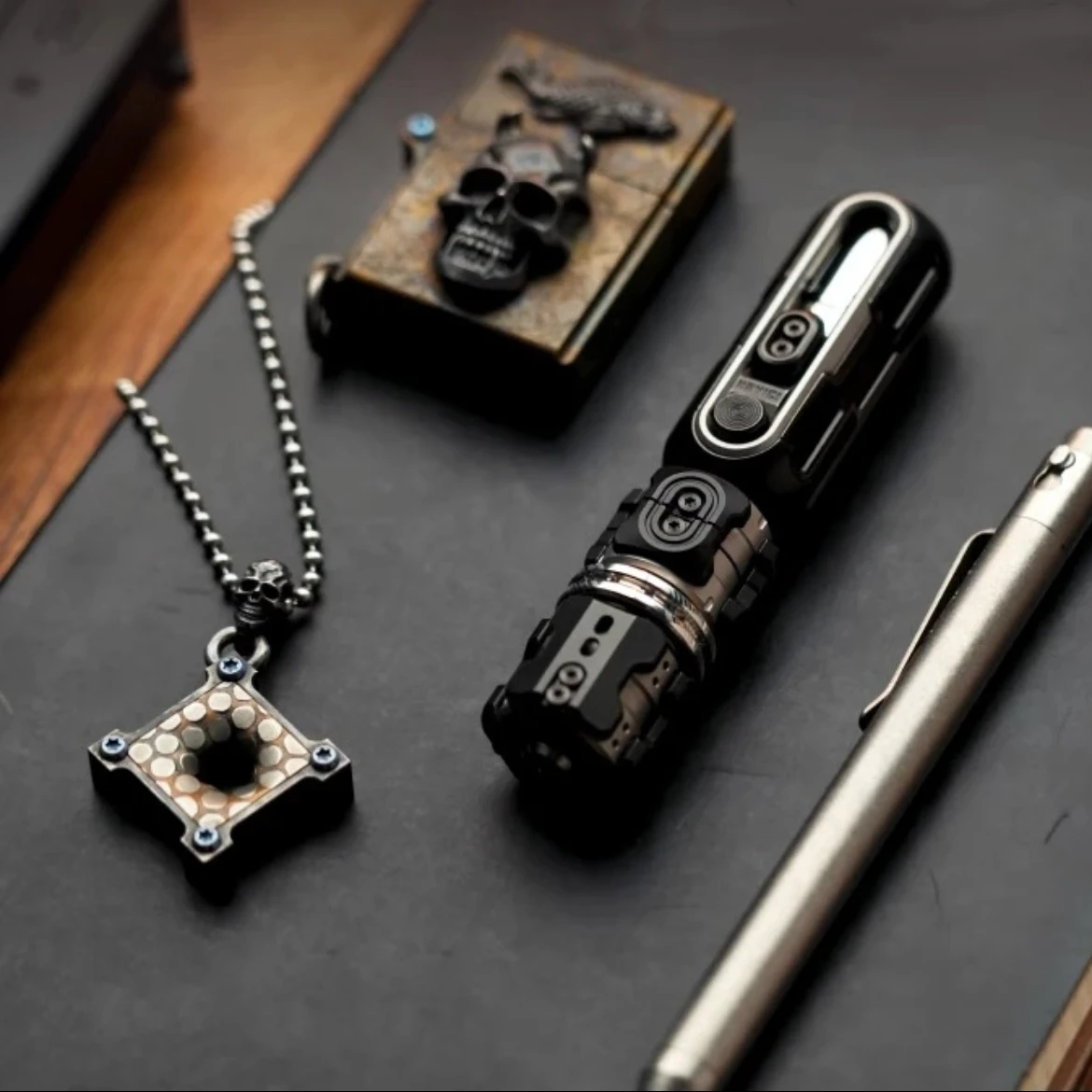 Pistolas pesadas parafuso de pistola liga titânio fidget slider spinner edc brinquedos anti estresse sensorial tdah foco ferramenta brinquedos inquietos