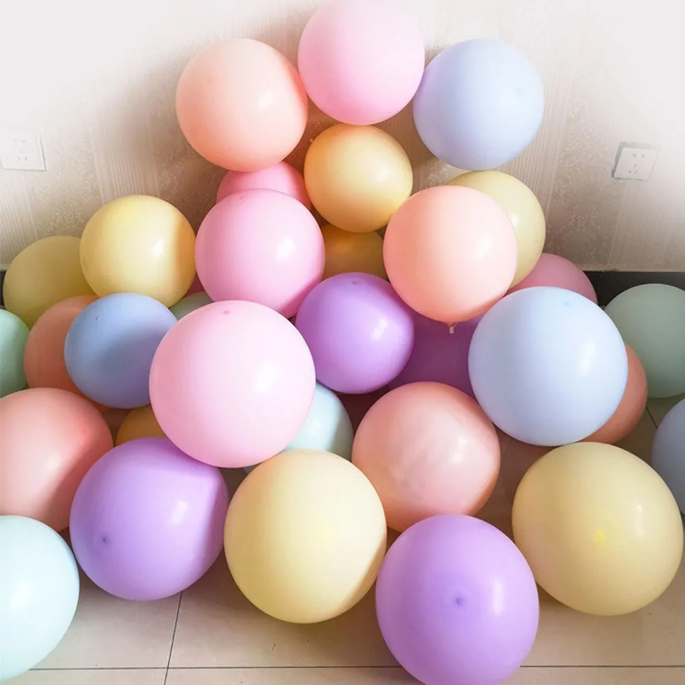 

100pcs 10 Inch Thickness Balloons Mixed Color Ballon Baby Shower Decorations Sweet 16 Birthday Party Decorations Arch Baloons