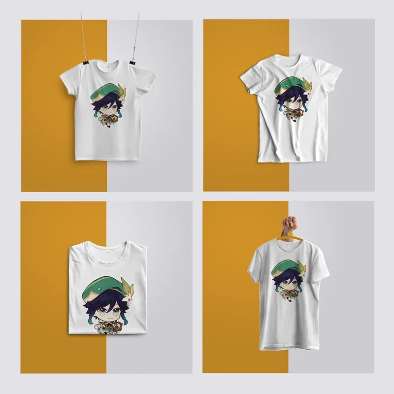 T-shirt z kotem i nadruk z księżycem na co dzień wycięcie pod szyją Top z krótkim rękawem na wiosenno-letnią odzież damską białe graficzne koszulki
