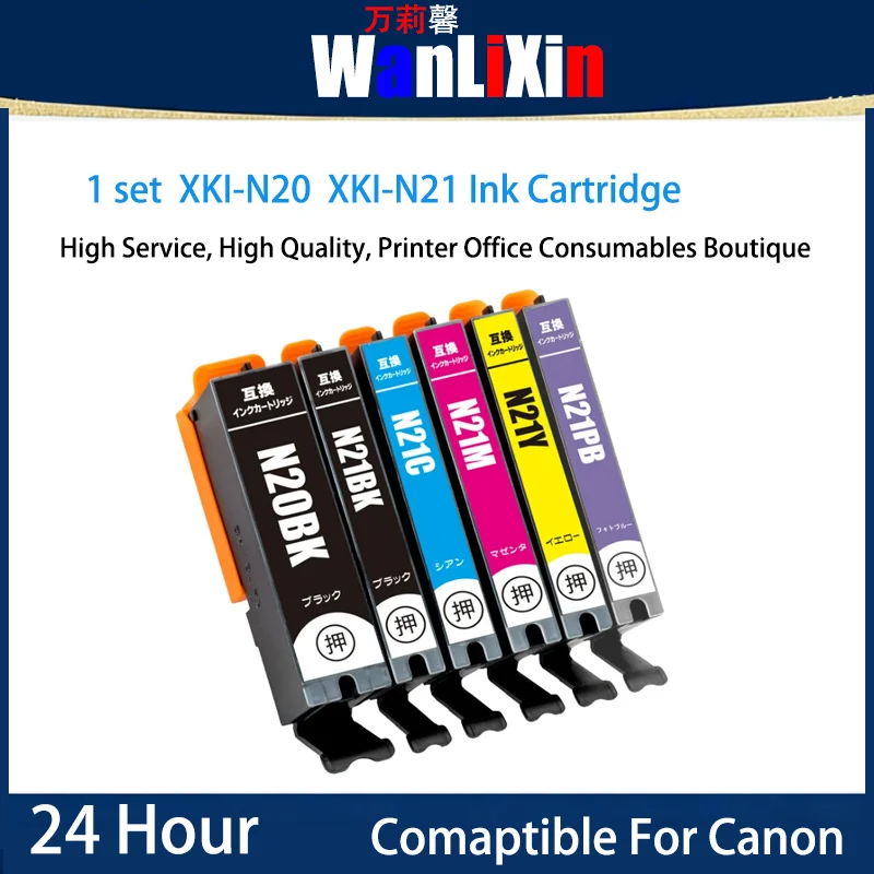 

1 set XKI-N20 XKI-N21 Ink Cartridge Compatible For Canon PIXUS XK100 XK50/ XK60/XK70/XK80