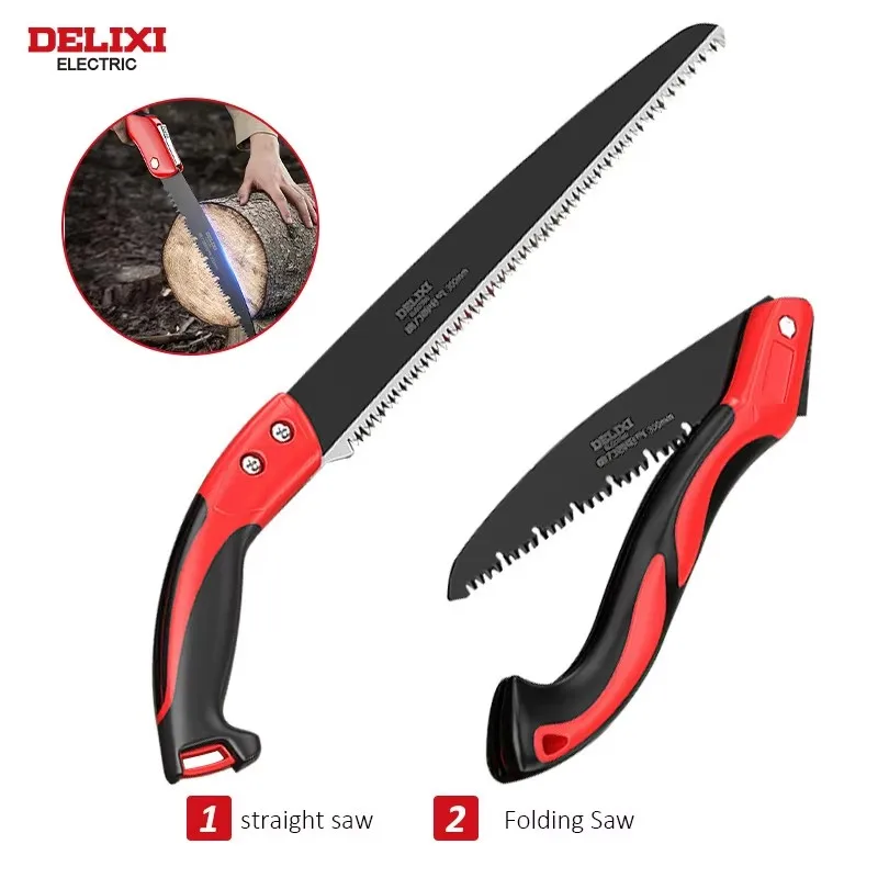 Folding Hand Saw,SK5 Steel Blade,Anti-Slip Grip,Portable Manual Saw for Wood Cutting,Cutting Saw for DIY ProjectsDELIXI ELECTRIC - view 4