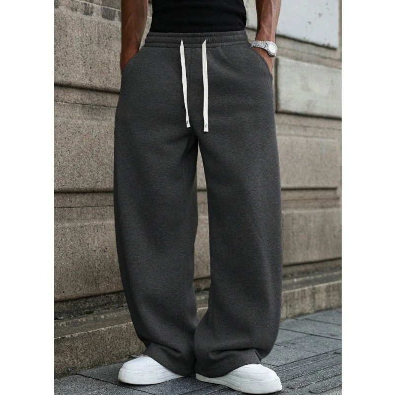 سراويل رياضية كاجوال فضفاضة للرجال متعددة الوظائف على طراز الشارع للركض للخريف والشتاء نمط جديد مناسب لكل من الرجال والنساء