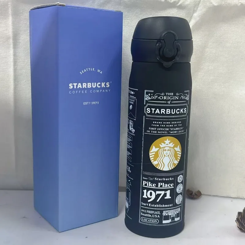 Garrafa Térmica Retrô Starbucks Pike Place 1971, um Presente Estiloso e Significativo para Amantes de Café