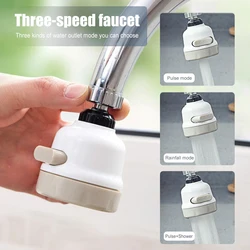 Kitchen Water Faucet Aerator 360 Degree Adjustable 3 Modes Diffuser Tap Mixer Sprayer Filter Water Saving Nozzle Connector