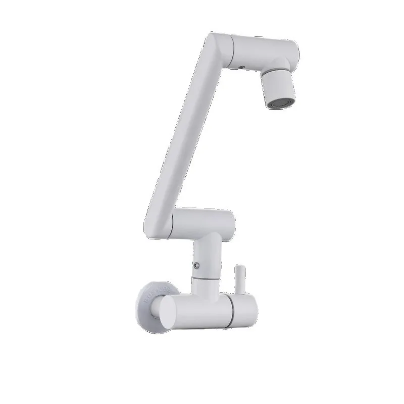 Folding kitchen faucet, single cold water bathroom faucet, hidden rotating folding kitchen faucet