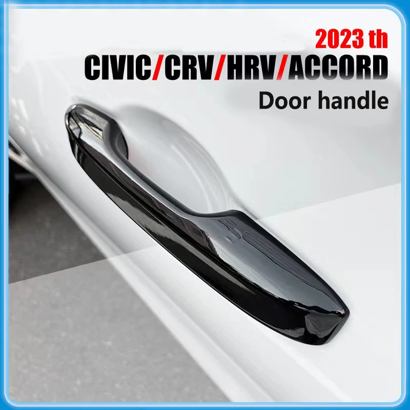 for 23 civic n HRV/CRV accord door handle black door knob decorative external decoration accessories modified