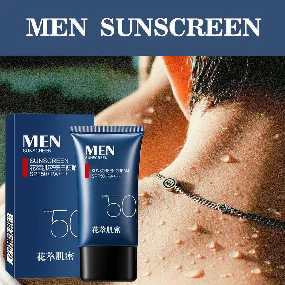 SPF 50 Sunscreen Cream For Men Non-Greasy Moisturizing Sunscreen For Face Protection Body Sunscreen Lotion Whitening Skin N P7R7