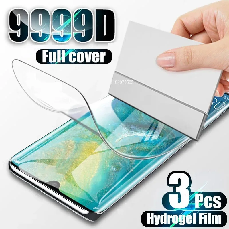 Ultra-thin Sensitive Hydrocoagulant Film for Huawei P30 P40 P50 P60 Pro Screen Protector for Huawei P40 Pro Plus P20 P10 Lite E