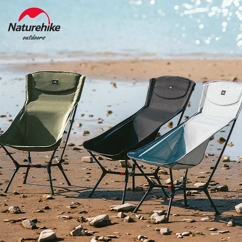 

Naturehike Camping Chair Ultralight Portable Folding Chair Travel Backpacking High Back Chair Picnic Beach Outdoor Fishing Chair