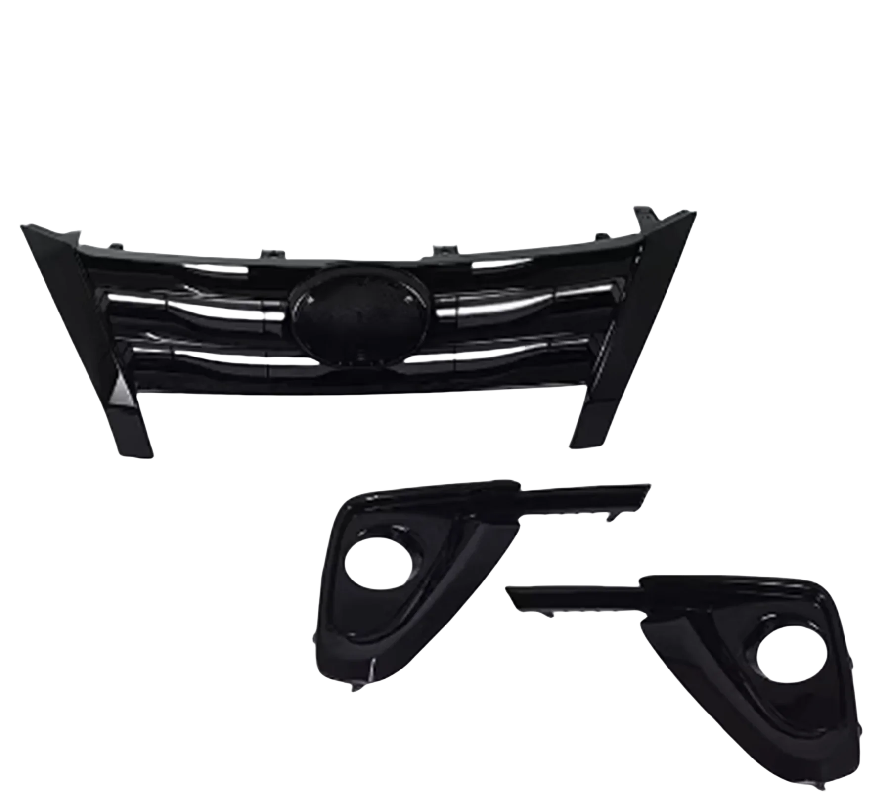 

Front Bumper Grill Mask Radiator Grille Fog lamp frame for Toyota Fortuner 16-20 Exterior Accessories