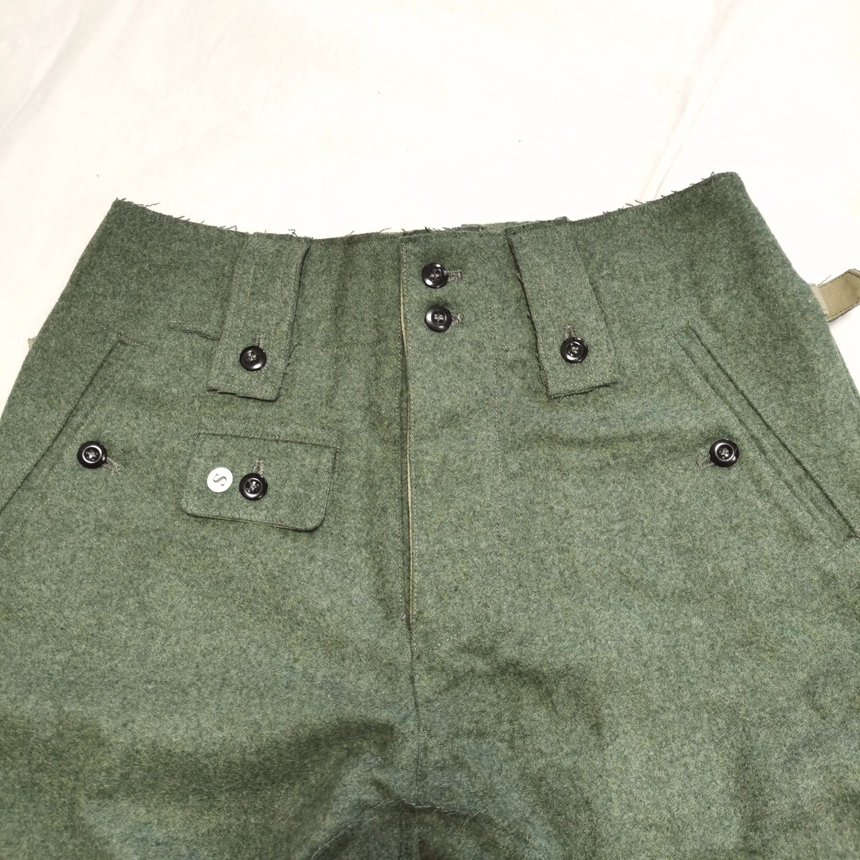 독일 재연 1943 M43 WH EM 필드 레트로 그레이 울 튜닉 및 바지 세트, 군복 하이 퀄리티