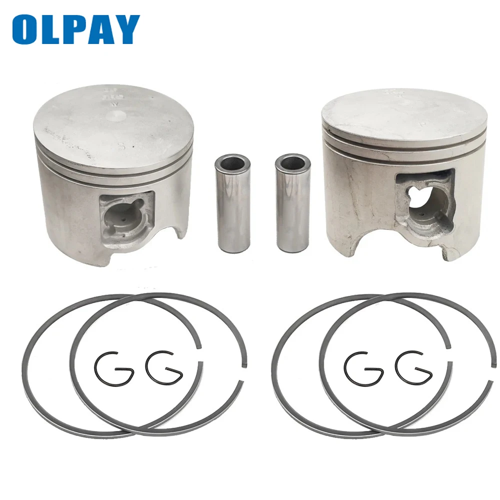 6R5-11631-01-93 6R5-11642-01-93 Piston Kit STD 90MM For Yamaha Outboard Motor 2 Stroke 115HP -225HP Boat Engine Accessories