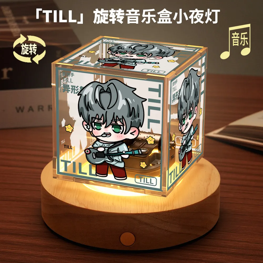 

Alien Stage TILL Cosplay Cartoon Night Light Table Lamp Lamplet Rotate Music Box Accessories Model Models Prop birthday gift