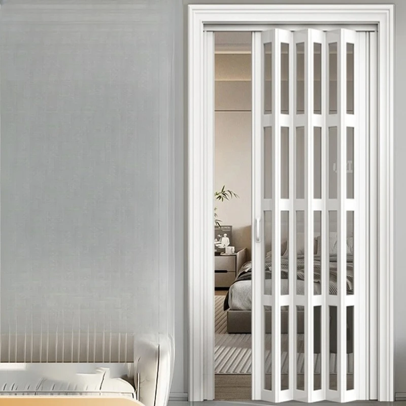 

PVC folding door, bathroom partition, open kitchen pass, simple sliding door, invisible sliding door without ground rail