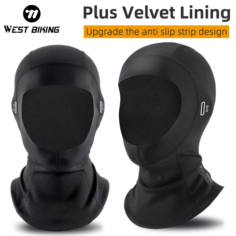 

Зимняя флисовая балаклава WEST BIKING: ветрозащитная теплая маска на все лицо, подшлемник для велосипедного шлема, унисекс, для активного отдыха, катания на лыжах, велоспорта, спортивная экипировка