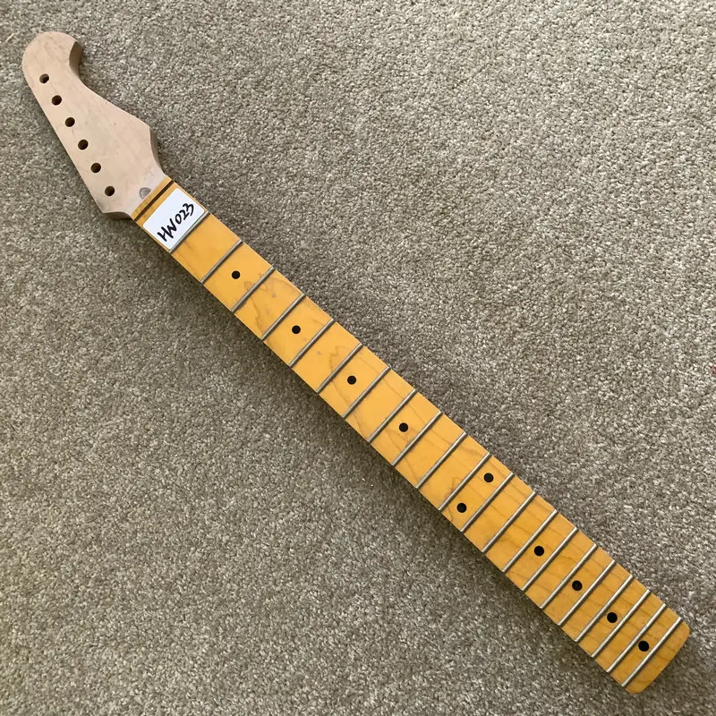 HN023  Unfinsihed ST Model Electric Guitar Neck 21 Frets 648 Scales Length  Rosewood Trussrod Inlay  for DIY Part