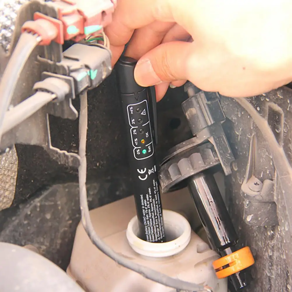 Brake Fluid Test Pen Quick Response Brake Fluid Detector Indicator Light High Accuracy Brake Fluid Pen Car Detection