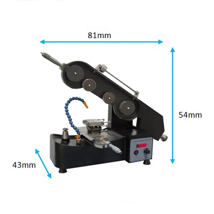 High quality Endless Diamond Wire Saw with Digital Micrometer and Two Angle Adjustable Sample Stage