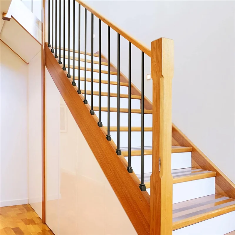 BAAR-For Staircase For Use With 1/2 Inch 48 Pack Iron Baluster Shoes Square Iron Balusters Wrought Spindles Slant Shoes #2