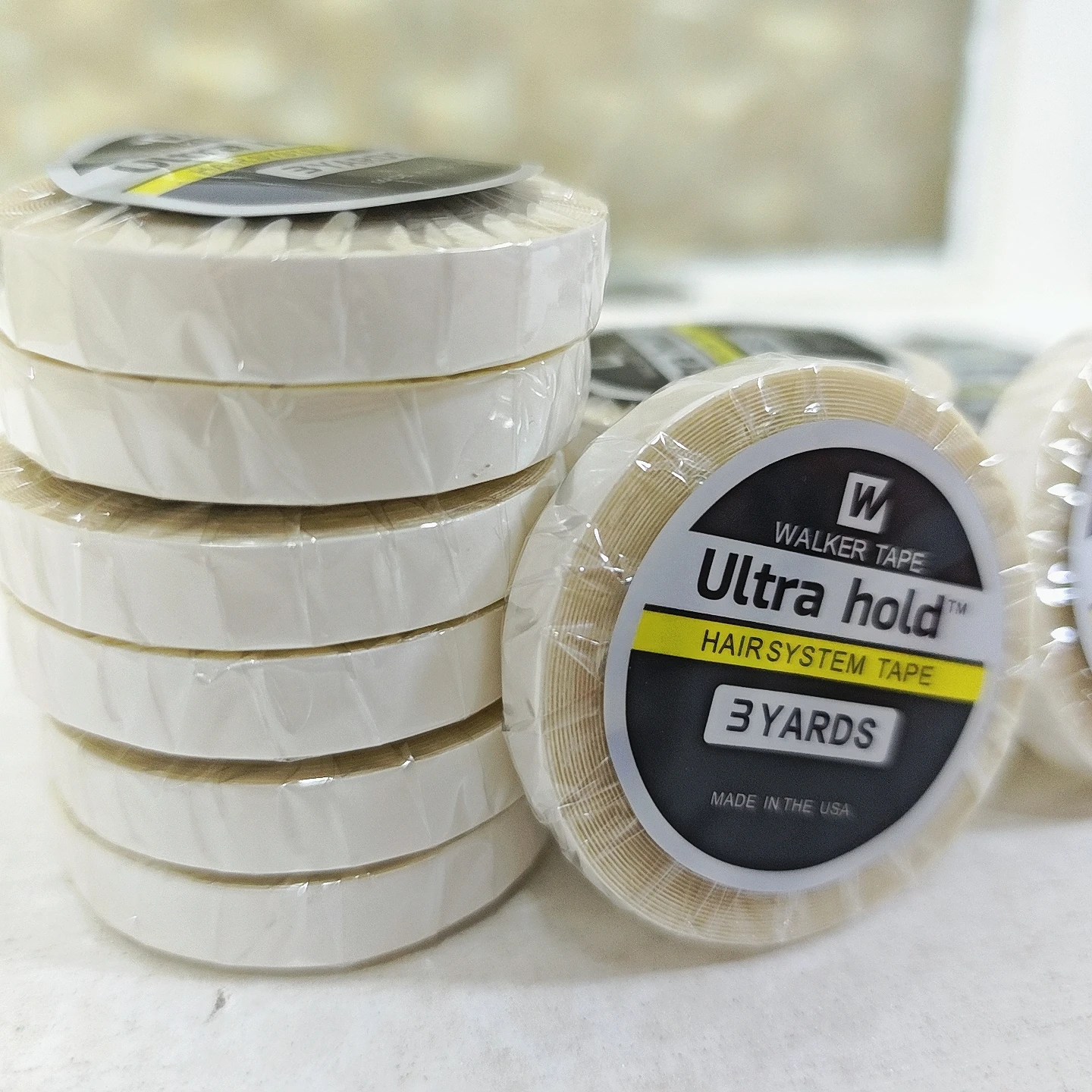 VADES 1/10 Rolls 3 Yards * 0.8 cm Super Tape Invisible Double Sided Tape Wig Glue Tape Stron Hold Hair System Tape in Hair Exten