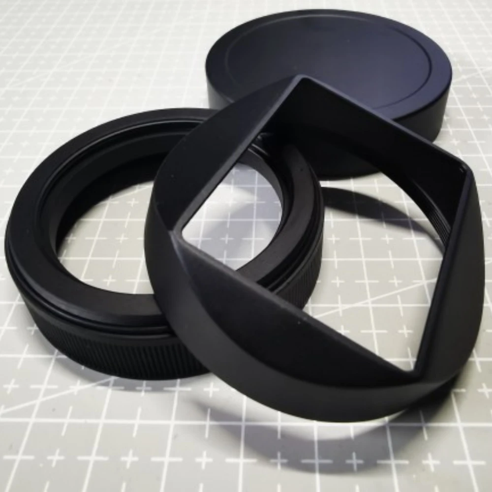 For Fujifilm XF 23mm F2 R/XC 35mm F2 Camera Lens Hood Metal Screw-in Lens Hood Lens Cap Replaces Photography Accessories