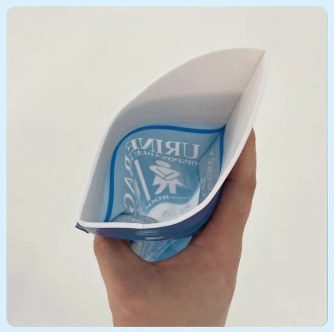 1pc Unisex 800cc 900cc Portable Disposable Urine Bag for Travel Emergency Outdoor Mini Mobile Toilet Vomit Leg Bag Color Random