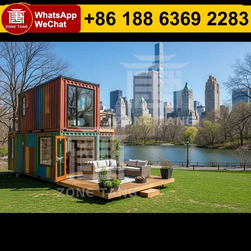 

Водонепроницаемый прочный транспортный контейнер для домов Коммерческий магазин Складная конструкция Роскошный плоский пакетный дом Мобильный дом Крошечные домики