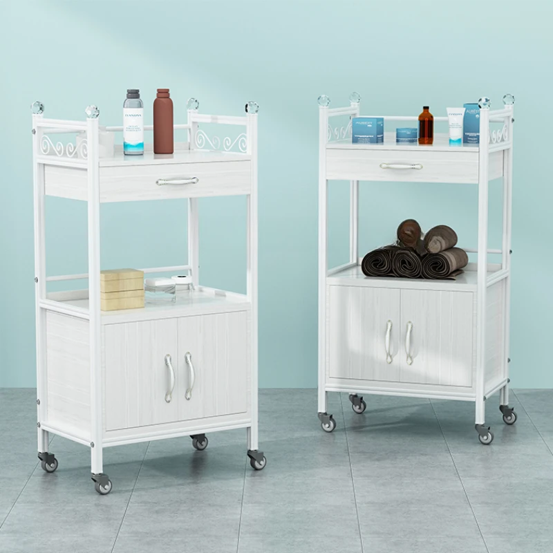 Hairdresser Tool Beauty Salon Trolley Rolling Cosmetic Spa Tattoo Salon Trolley Tea Lash Salon Furniture