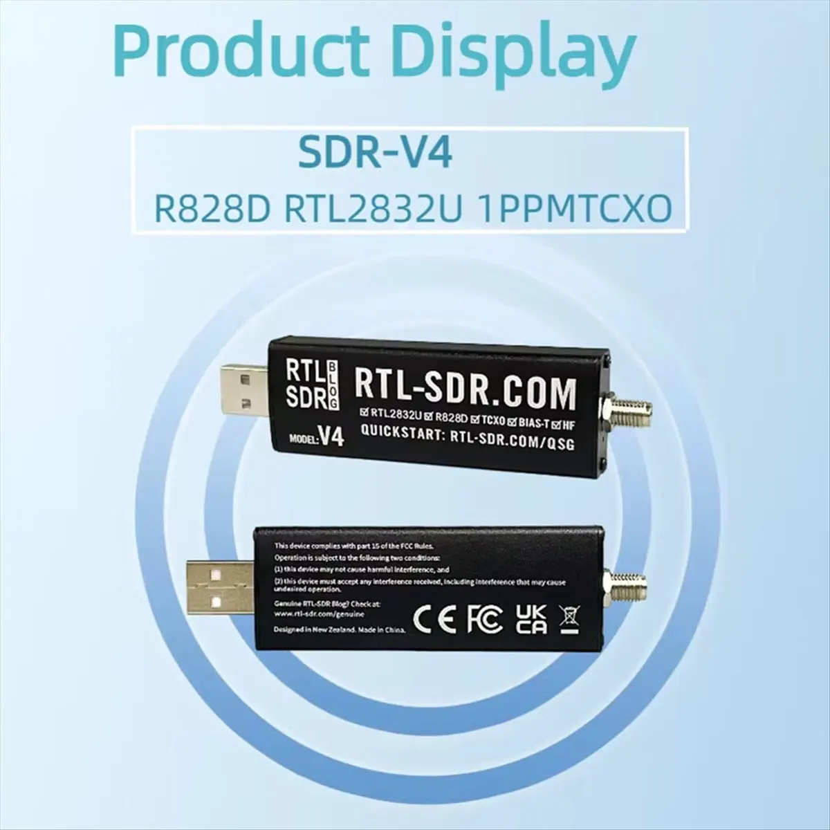 

For V4 R828D RTL2832U 1PPM Tcxo Sma Rtlsdr Receiver with Multipurpose Antenna