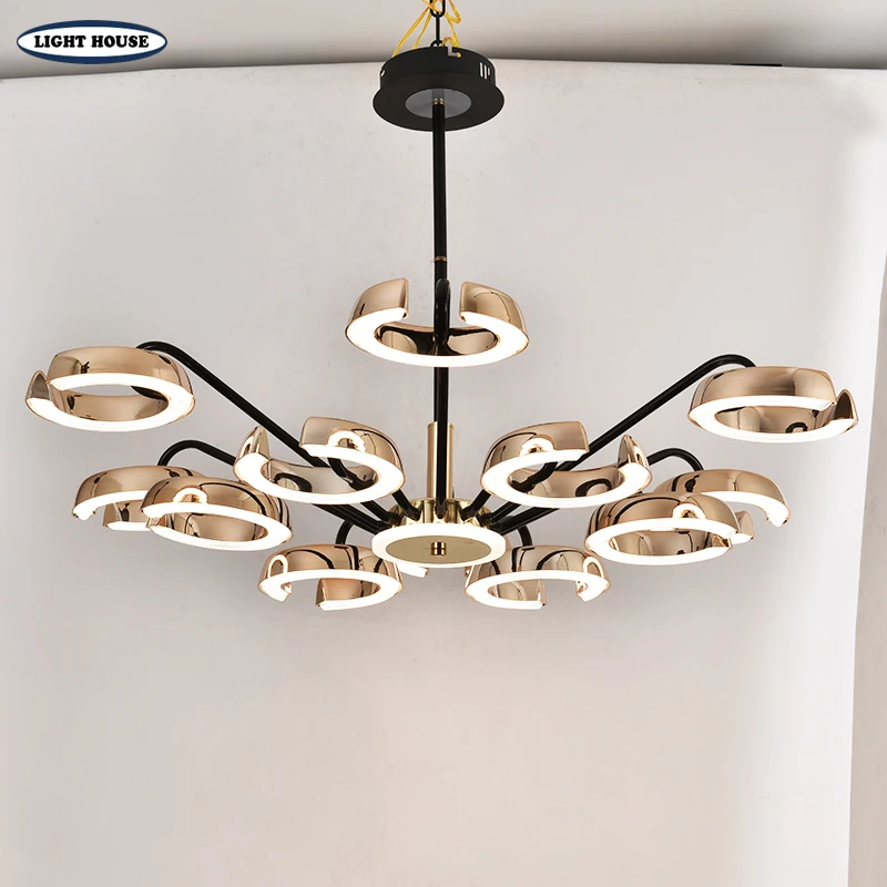 Modern LED Chandelier Bedroom Lighting Ceiling Pendant Lamp Restaurant Hotel Home Decoration Chandelier    LED