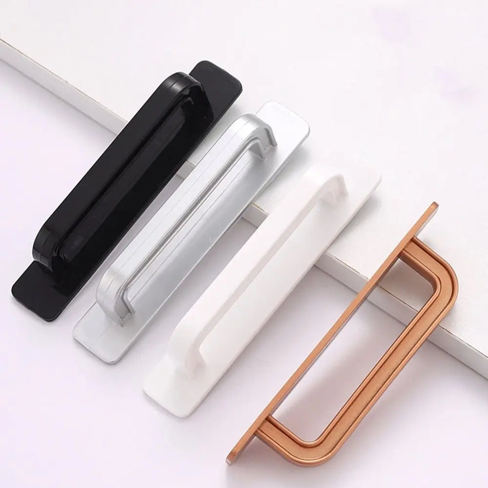 Minimalist Knobs Door Handle Self-adhesive No punching Door Pull Push-pull Surface Mounted Cabinet Handle Wardrobe