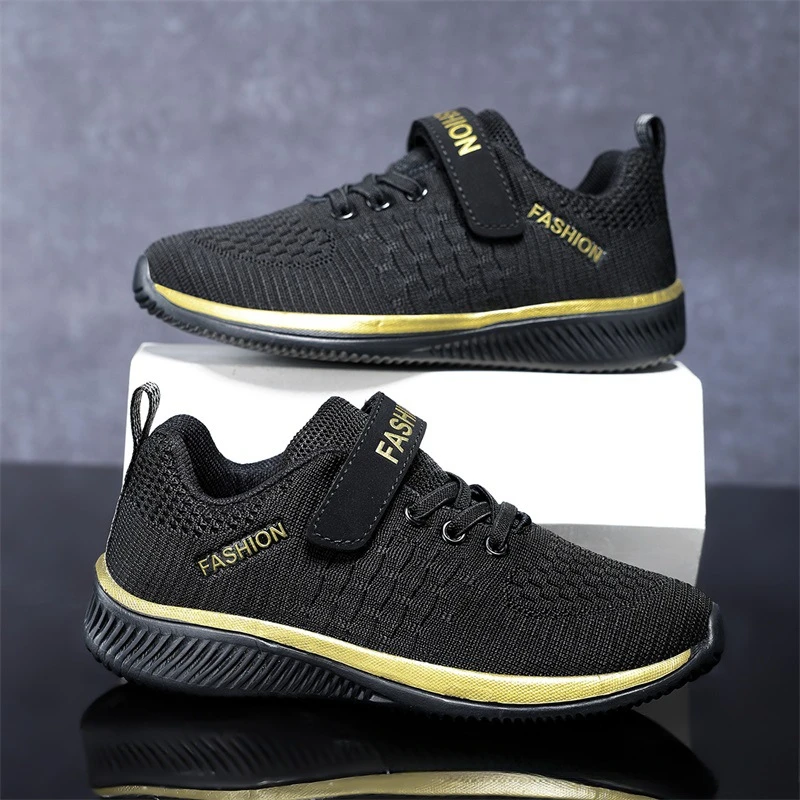 Boys' Shoes Spring and Summer New Children's Mesh Breathable Sports Shoes Students' Non-Slip Versatile Running Shoes