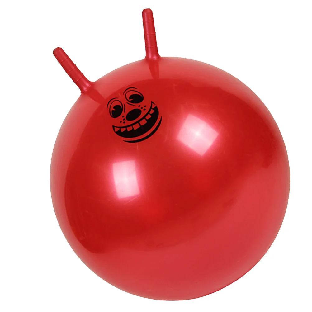 1pc Verdickte Springenden Ball Aufblasbare Übung Ball Springen Ball Bouncy Ball Griff Ball für Kindergarten Kinder (Zufällige Farbe