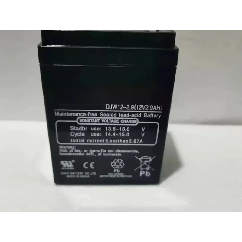 12V2.9A DJW12-2.9UPS Battery Rechargeable lead-acid Accumulator for Fire Main Unit Rolling Swing Door DC Screen Thinder Elevator