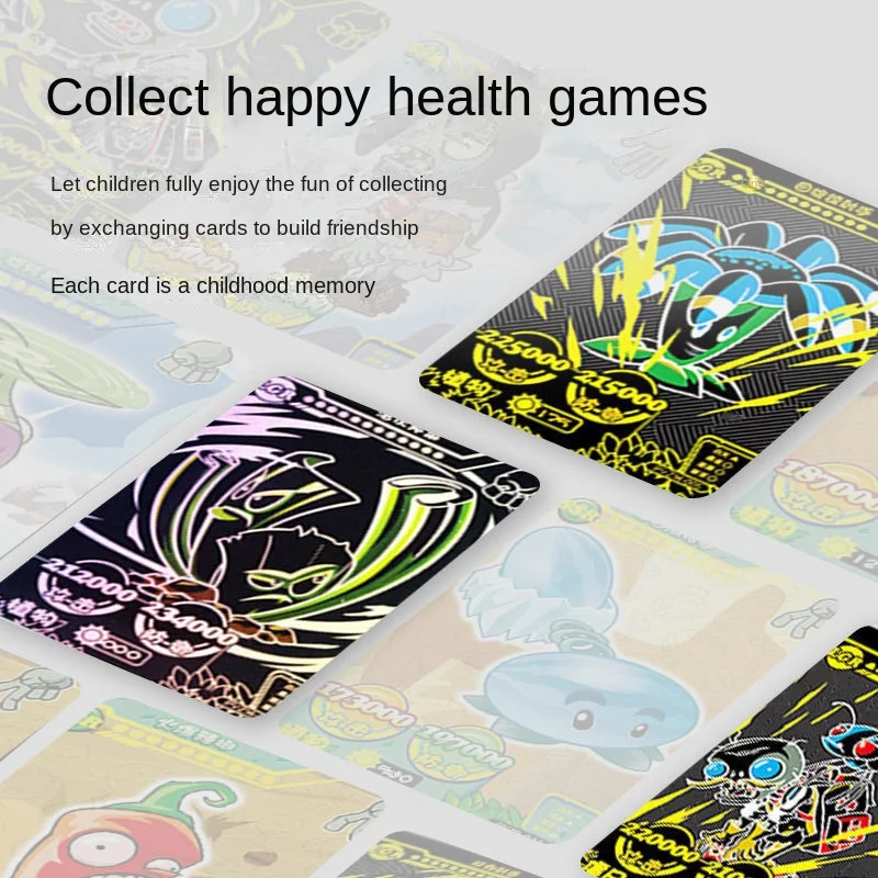 PLANTS VS ZOMBIES 2 Full Set of Card Generation Flash Cards Board Game Cards Hobby Rare Collectible Cards Kids Toys Game Cards