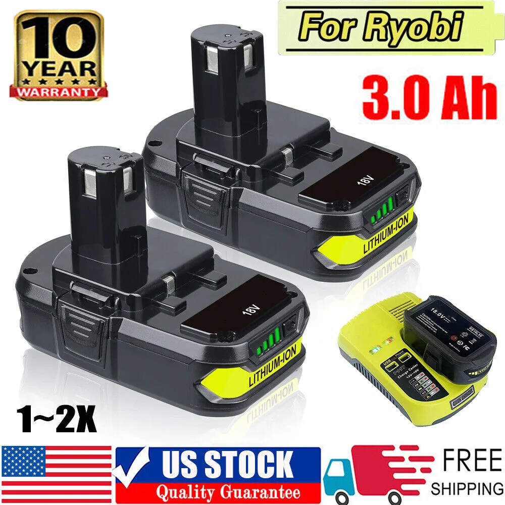 P108 RB18L20 18V 3.0Ah bateria litowa do Ryobi P107 jeden Plus RB18L50 P108 P109 akumulatorowa litowo-jonowa