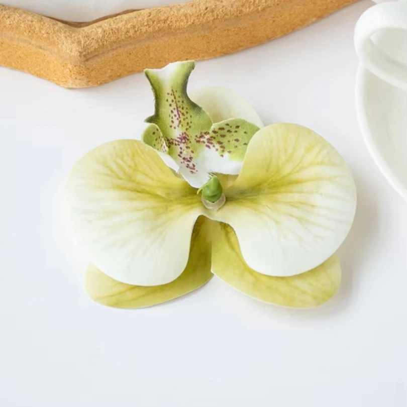 

50/100pc Thai Butterfly Orchid Artificial Flowers Home Room Decor Festival Wedding Bridal Accessories Headwear Hair Clip Diy Box