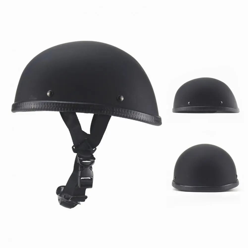 

Motorcycle Helmet Retro Style Breathable Lining Sweat Absorbent Lightweight Impact Resistant Low Profile Helmet Cycling Supplies
