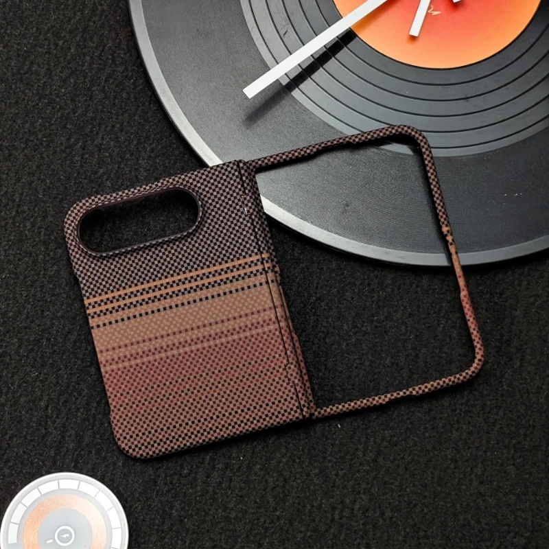 For iPhone Duo Case Advanced Fashion Kevlar Carbon Fiber Heat Dissipation Magnetic Anti-drop PC Cover For iPhone Duo Funda