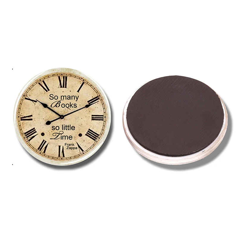 1PC  30mm glass dome magnetic refrigerator sticker, note organizer, suitable for gifting to book lovers, home decor