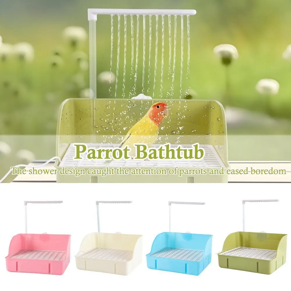 Lavabo de baño eléctrico para pájaros, para perigares, peonías, cacatúas, lavabo de lluvia, circulación automática de agua y sol, 2025 nuevo