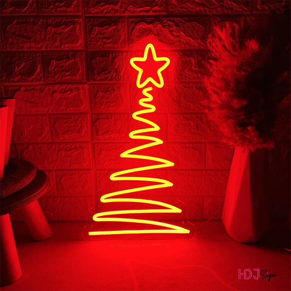 

Christmas Trees Neon Sign Custom Neon Lights Bedroom Decorations Personalized Led Light For Custom Bedroom Shop Logo Name Sign