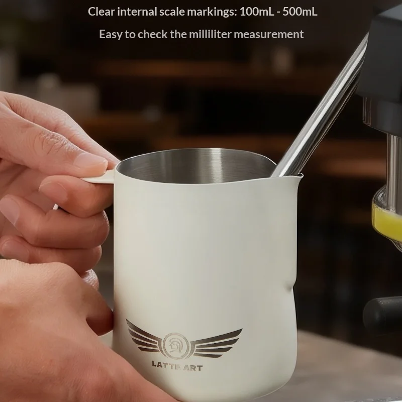 Hero Milk Frothing Pitcher 600Ml Professional Racing Version Pointed Spout Stainless Steel Latte Art For Barista Home Cafe
