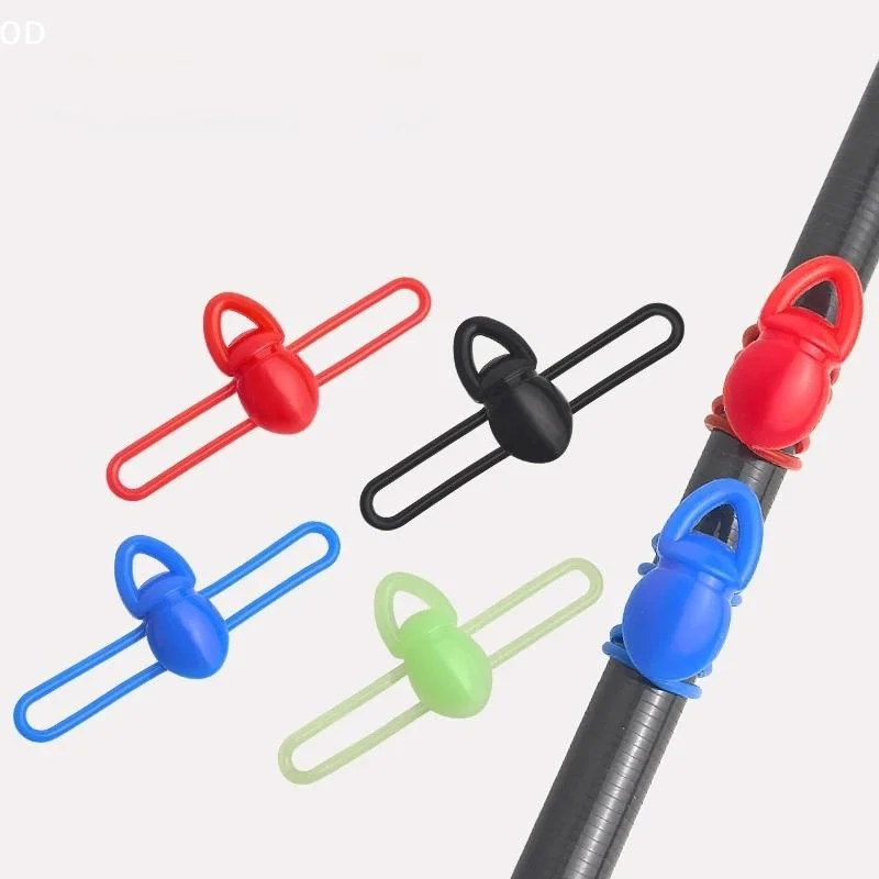 5pcs/bag High Elasticity Silicone Fishing Bait Hook Fixer Lightweight Anti-Slip Fishing Rod Hook Clip