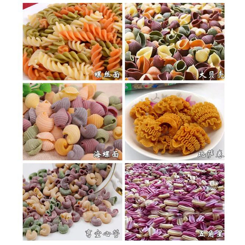 Electric Screw Spaghetti Pasta Extruder Making Machine Macaroni Spaghetti Process Machine Automatic Hollow Pasta Noddle Maker